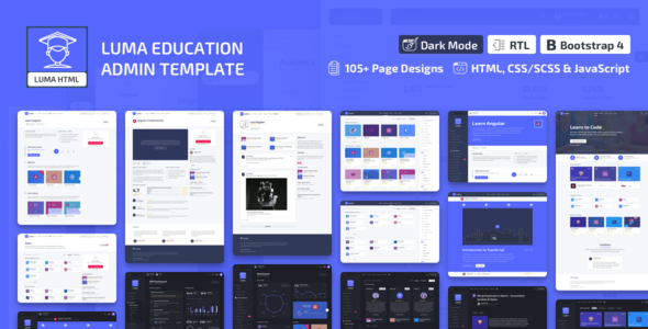 Preview image for Luma - Education HTML Learning Management System Admin Template