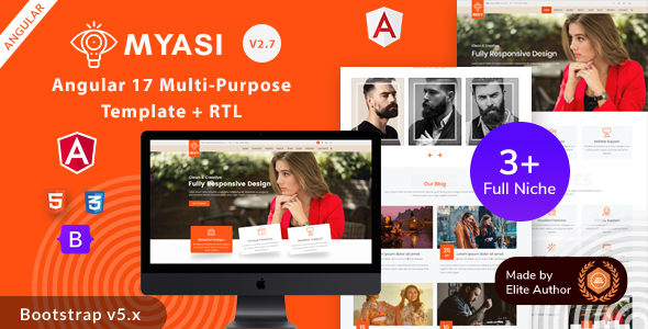 Myasi - Angular 17+ Multipurpose Responsive Template listing image