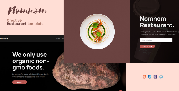 Nomnom — Creative Restaurant Template