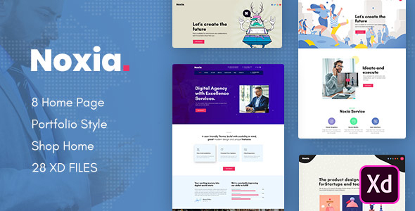 Noxia - Creative Multipurpose Business XD Template