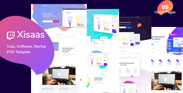 Xisaas - Landing Page for Saas, Software