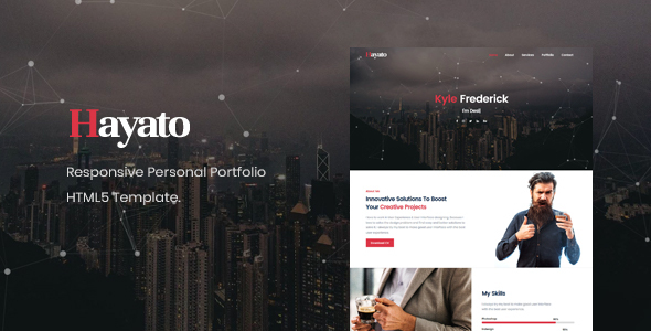 Hayato - Personal Portfolio / CV / Resume / vCard Template