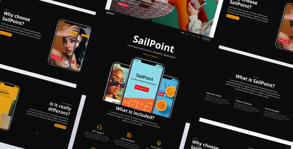 SailPoint | HTML Product Landing Page product preview
