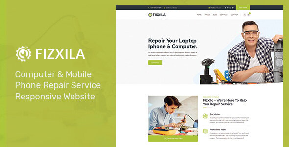 Preview image for Fizxila - Computer & Electronics Repair Service Website