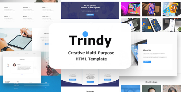 Trindy — Multi Purpose Html Template product preview