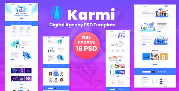 Karmi - Digital Agency PSD Template