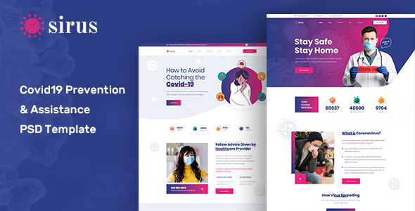 Sirus - Coronavirus (COVID-19) Medical Prevention PSD Template