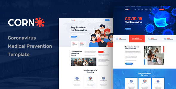Corn - Coronavirus Medical Prevention PSD Template