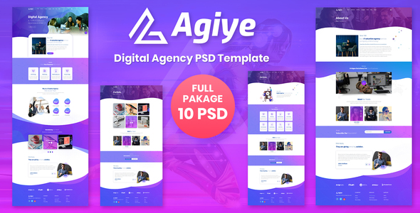 Preview image for Agiye - Agency PSD Template