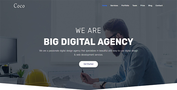 Coco - One Page Parallax Joomla! Theme