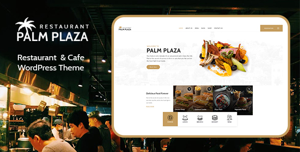 Palmplaza - Restaurant & Cafe WordPress Theme listing image