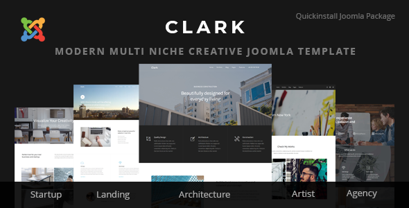 Clark - Modern Multi Niche Creative Joomla 6 Template