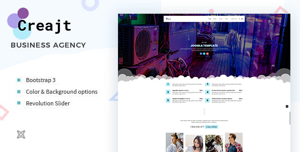 Creajt - Business Agency Joomla Template