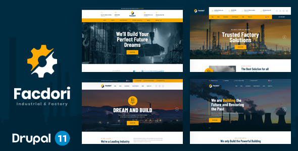Facdori - Industrial & Factory Business Drupal 11.3 Theme