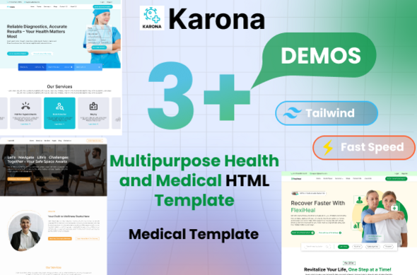 Karona – Multipurpose Health and Medical HTML Template