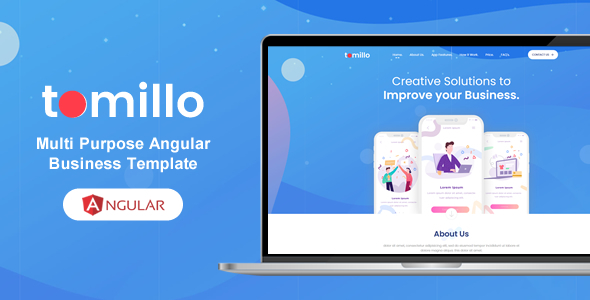 Tomillo - Bootstrap 4 Angular Multi Purpose Multi Pages Template