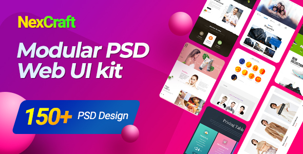 NexCraft | Modular PSD Template and Web UI Kit