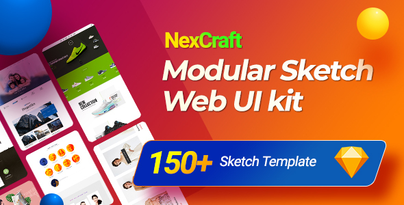NexCraft | Modular Sketch Template and Web UI Kit