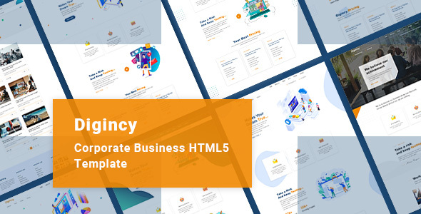 Digincy – Corporate Business Bootstrap 5 Template