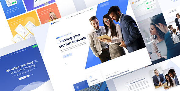 Unicorp - Startup and Finance Multipurpose PSD Template listing image