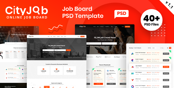 Cityjob Job Board Template