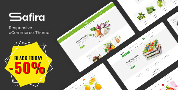 Product preview supplied for Safira - Food & Organic Responsive Prestashop Theme