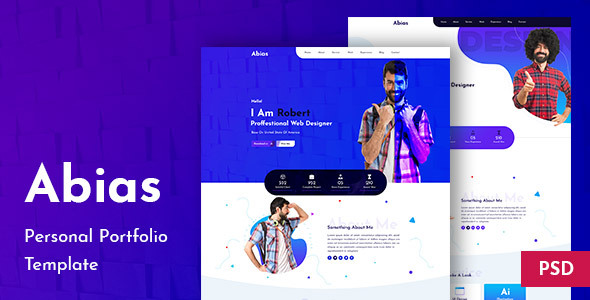 Abias - Personal Portfolio  PSD Template