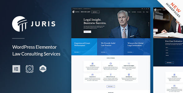 Juris - Law Consulting Services WordPress Theme listing image