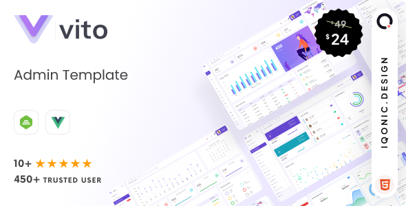 Vito - Responsive Admin Dashboard Template (Vue, Laravel, HTML)