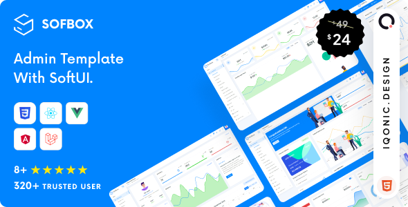 Sofbox - Responsive Admin Dashboard Theme (HTML, React, Vue)