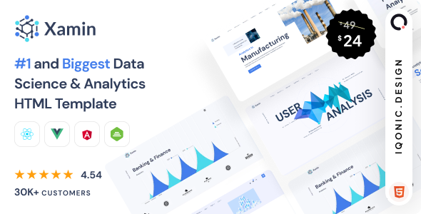 Xamin - Modern Data Science & Analytics Website Template