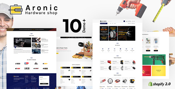 Product preview supplied for Aronic | Hardware Store, Handyman Shopify Theme