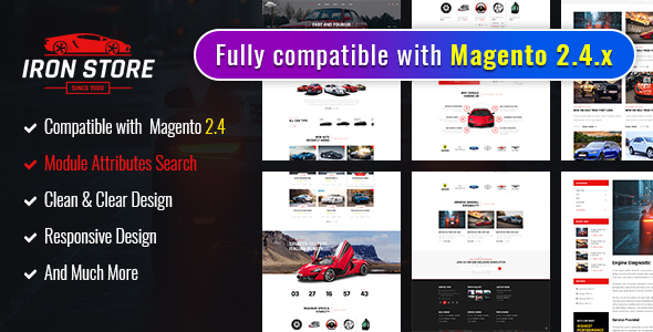 Ironstore - Best Magento 2 Auto Parts Theme