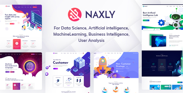 Naxly - Data Science & Analytics HTML Template listing image