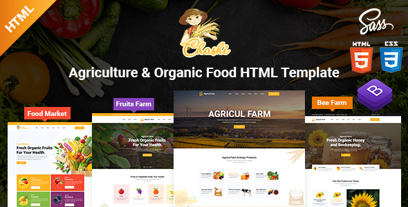 Chashi - Agriculture & Organic Food HTML Template