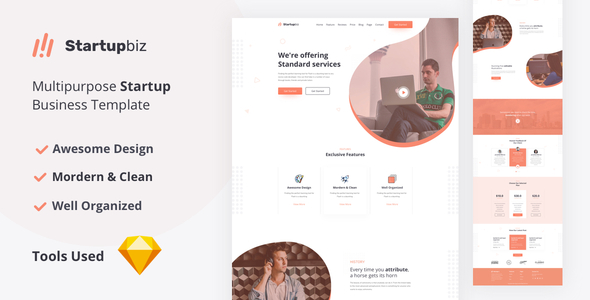 Startupbiz - Multipurpose Startup Business Template