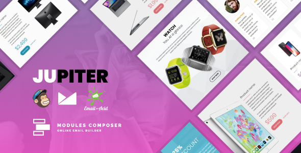 Jupiter - E-commerce Responsive Email Template for Tech Products & Gadgets