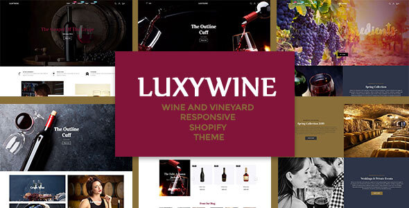 Preview image for Luxywine - Wine & Vineyard Responsive Shopify Theme