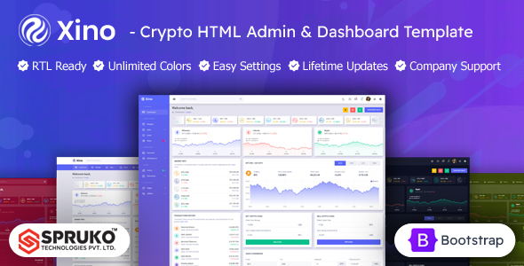 Xino - Cryptocurrency Admin Dashboard HTML Template
