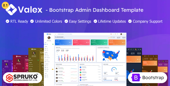 Valex - Bootstrap Admin Panel HTML Template Dashboard