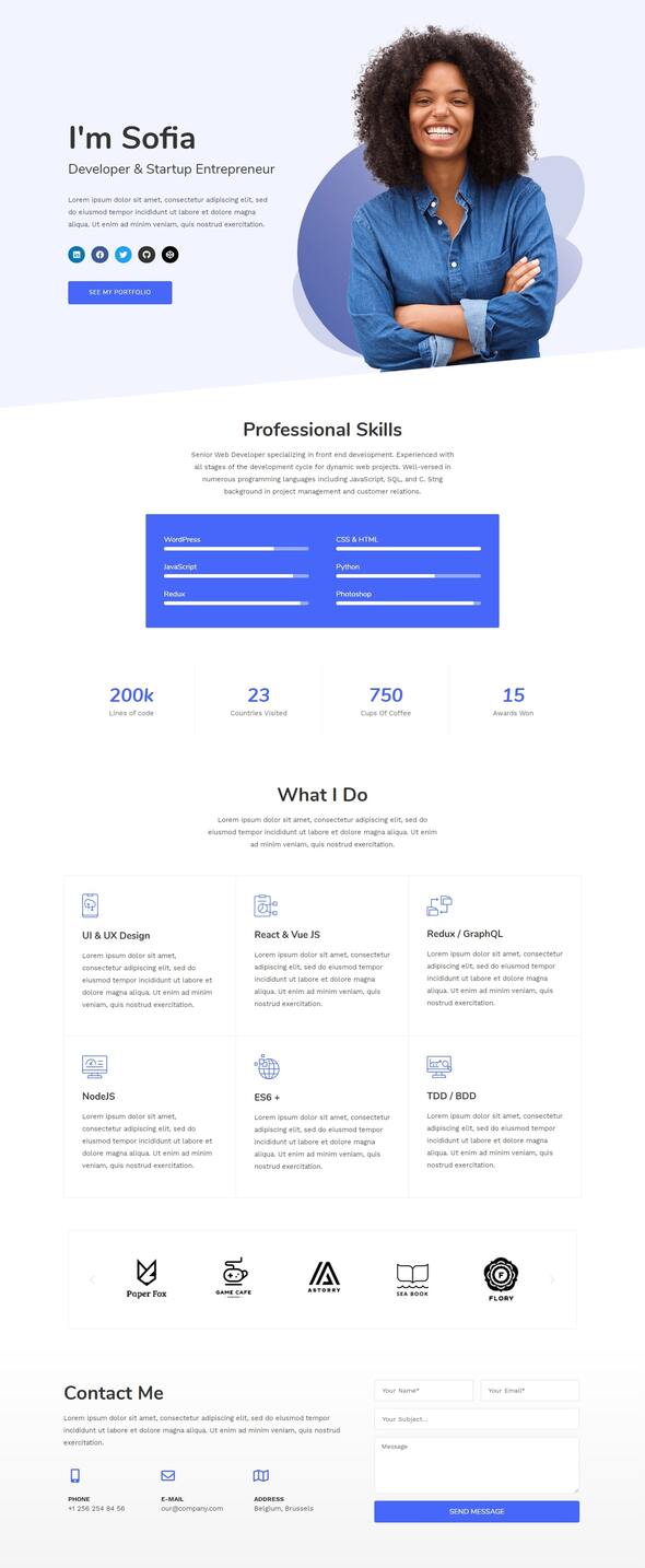Careerster - CV/Resume Elementor Template Kit