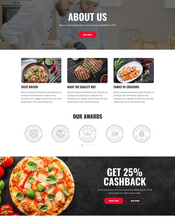 Foodo - Fast Food & Pizza Elementor Template Kit