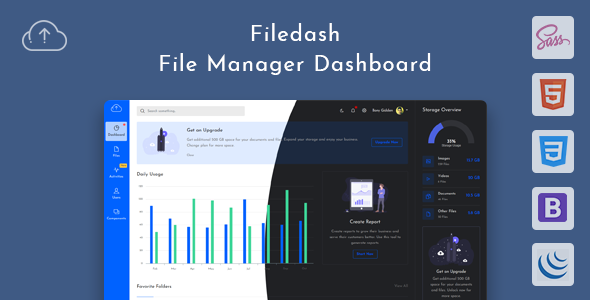 Filedash - File Manager Dashboard