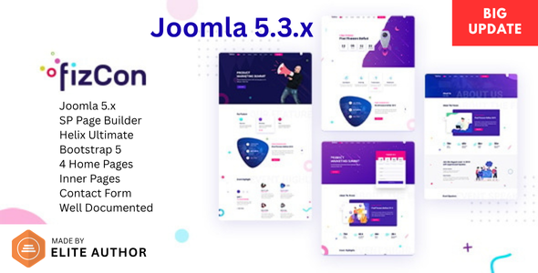 Fizcon – Event Joomla Template