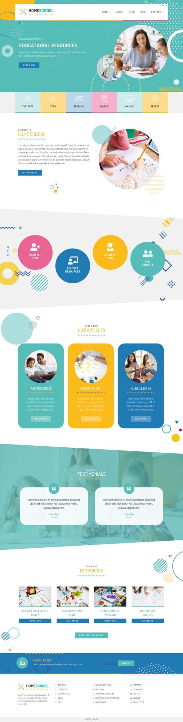 Home School - Premium Elementor Template Kit