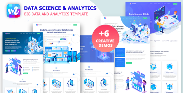 Montrix - Data Science & Analytics Template product preview