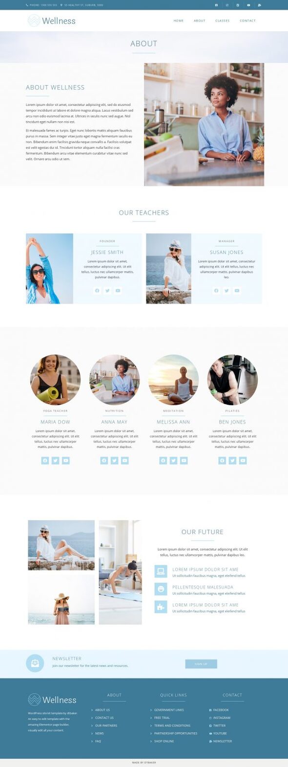 Wellness - Elementor Template Kit