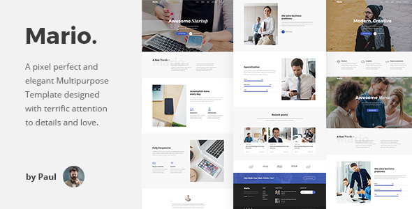Mario. - Creative Agency HTML Template
