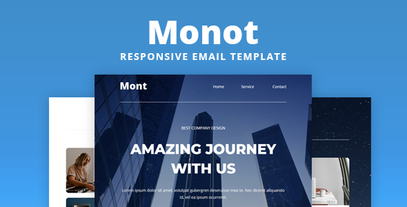 Monot - Responsive Email Template product preview