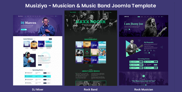 Musiziya - Joomla 6 Musician and Music Band